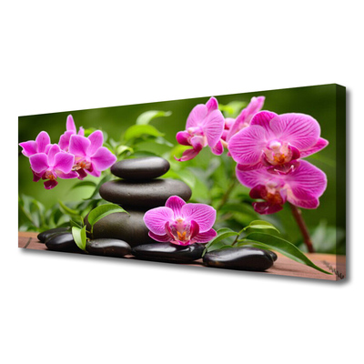 Quadro canvas Arte em Pedras de Flores