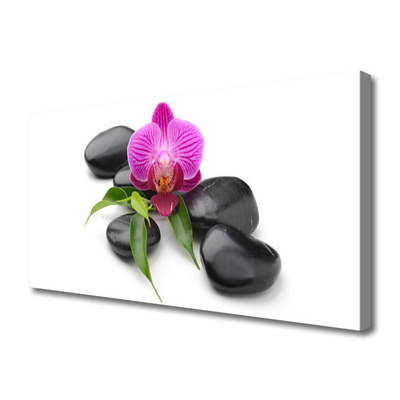Quadro canvas Arte em Pedras de Flores