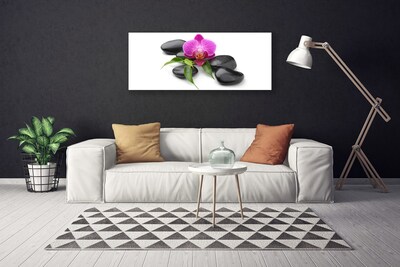 Quadro canvas Arte em Pedras de Flores