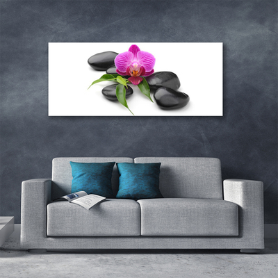 Quadro canvas Arte em Pedras de Flores