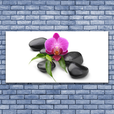 Quadro canvas Arte em Pedras de Flores