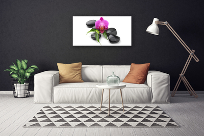 Quadro canvas Arte em Pedras de Flores