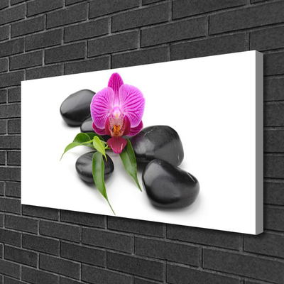 Quadro canvas Arte em Pedras de Flores