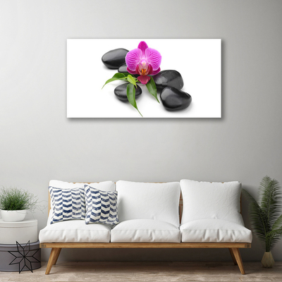 Quadro canvas Arte em Pedras de Flores