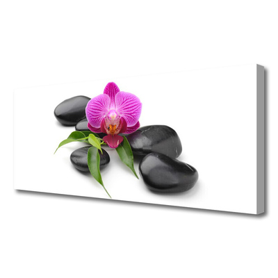 Quadro canvas Arte em Pedras de Flores