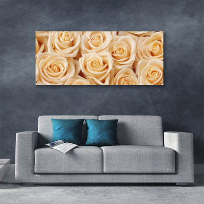 Quadro canvas Planta de flores rosas