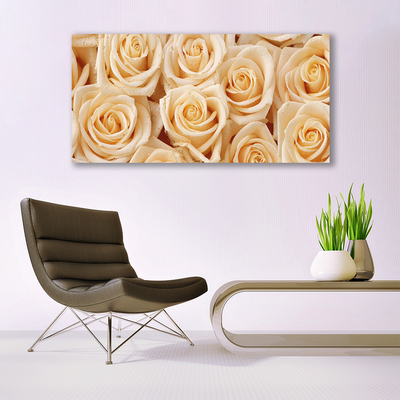Quadro canvas Planta de flores rosas