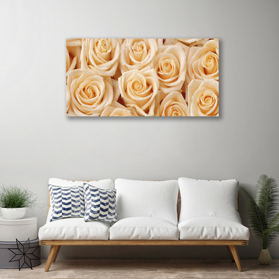 Quadro canvas Planta de flores rosas