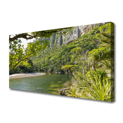 Quadro em tela Lago Natura