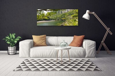 Quadro em tela Lago Natura