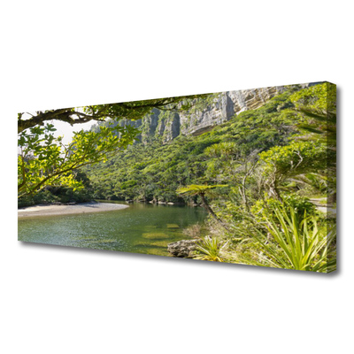 Quadro em tela Lago Natura
