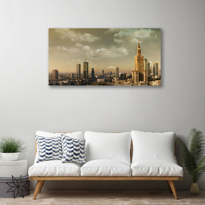 Quadro em tela Casas da Cidade