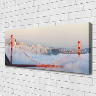 Quadro canvas Arquitetura de Ponte Nuvens