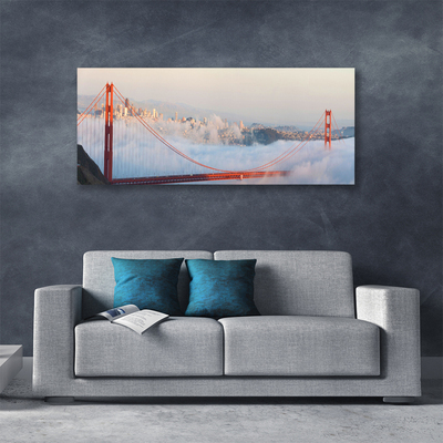 Quadro canvas Arquitetura de Ponte Nuvens