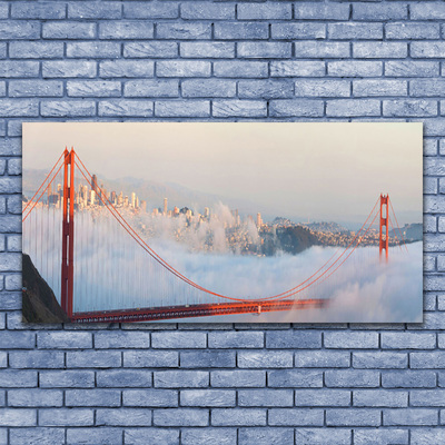 Quadro canvas Arquitetura de Ponte Nuvens