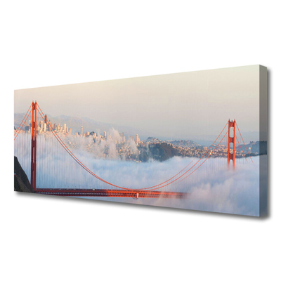 Quadro canvas Arquitetura de Ponte Nuvens