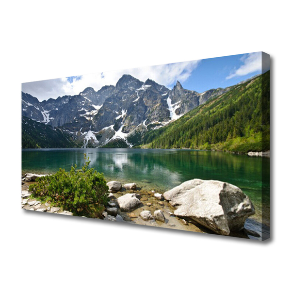 Quadro canvas Paisagem das Montanhas do Lago