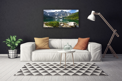 Quadro canvas Paisagem das Montanhas do Lago