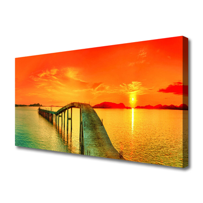 Quadro em tela Arquitetura da Ponte Marítima