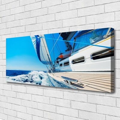 Quadro em tela Paisagem do mar do barco