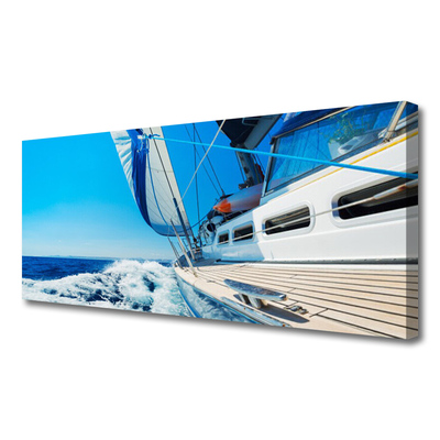 Quadro em tela Paisagem do mar do barco