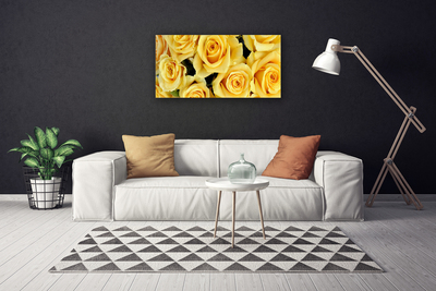 Quadro canvas Planta de flores rosas