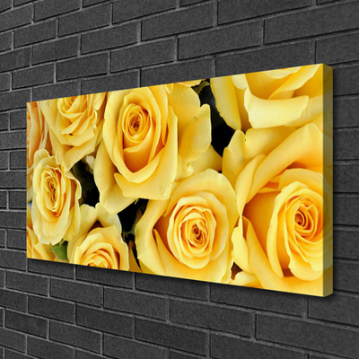 Quadro canvas Planta de flores rosas