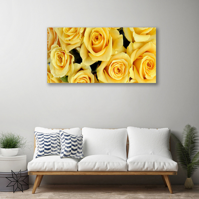 Quadro canvas Planta de flores rosas