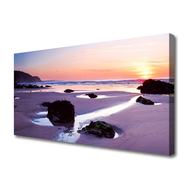 Quadro em tela Paisagem de praia