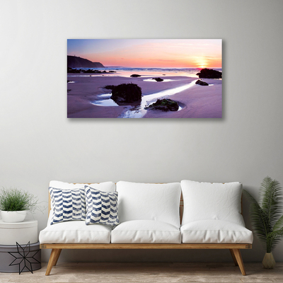 Quadro em tela Paisagem de praia