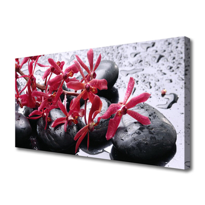 Quadro canvas Arte em Pedras de Flores
