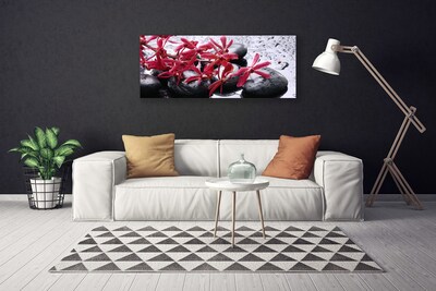 Quadro canvas Arte em Pedras de Flores