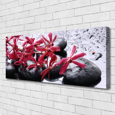Quadro canvas Arte em Pedras de Flores