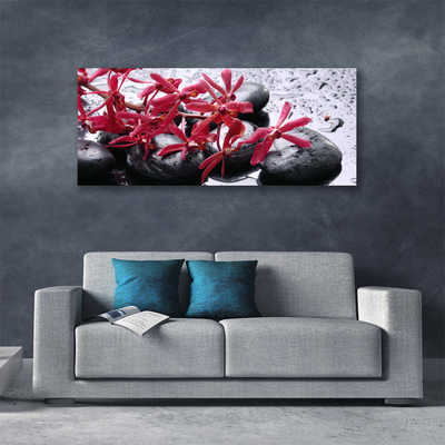 Quadro canvas Arte em Pedras de Flores