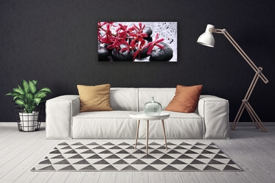 Quadro canvas Arte em Pedras de Flores