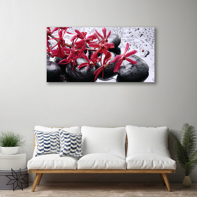 Quadro canvas Arte em Pedras de Flores