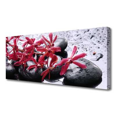 Quadro canvas Arte em Pedras de Flores