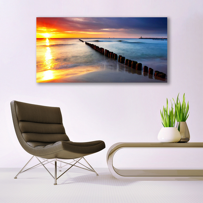Quadro em tela Paisagem do Mar e do Sol