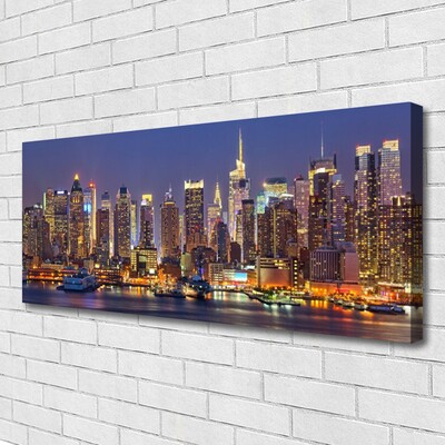 Quadro canvas Casas na cidade Arranha-céus