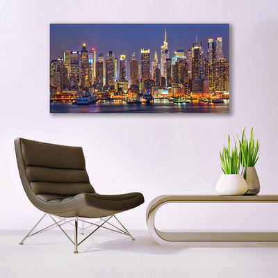 Quadro canvas Casas na cidade Arranha-céus