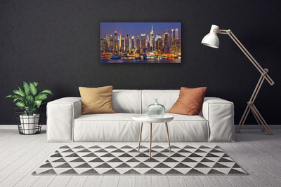 Quadro canvas Casas na cidade Arranha-céus