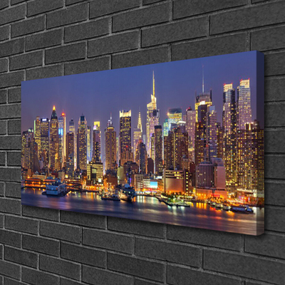 Quadro canvas Casas na cidade Arranha-céus