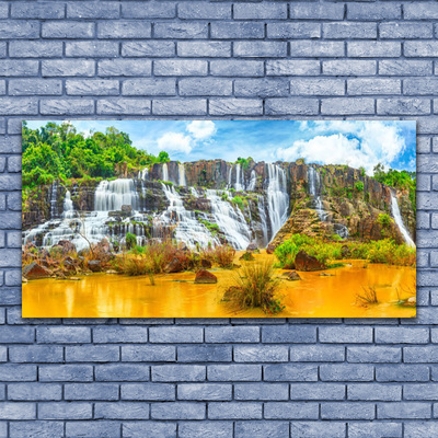 Quadro canvas Cachoeira Árvores Natureza