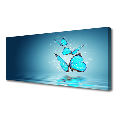 Quadro canvas Arte aquática de borboleta azul