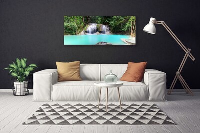 Quadro canvas Cachoeira Lago Natureza