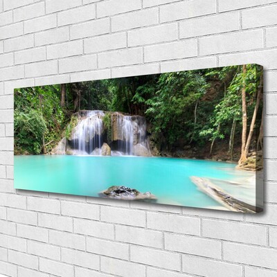 Quadro canvas Cachoeira Lago Natureza