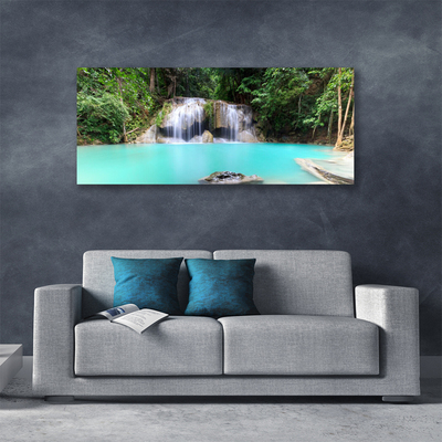 Quadro canvas Cachoeira Lago Natureza
