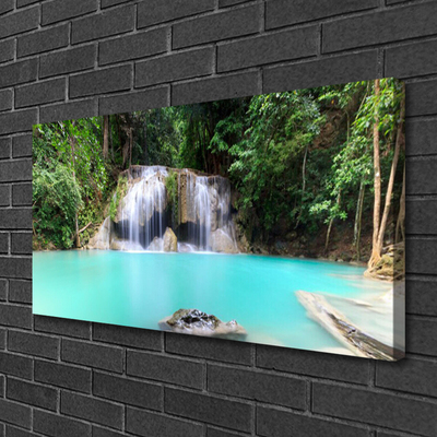 Quadro canvas Cachoeira Lago Natureza