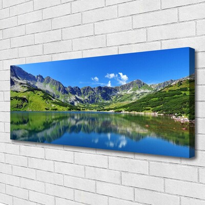 Quadro canvas Paisagem de lago de montanha