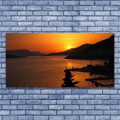 Quadro em tela Paisagem das Montanhas do Mar